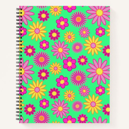 Groovy Gänseblümchen Notizblock (Vorderseite)