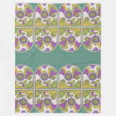 Groovy Garden Fleecedecke (Vorderseite)