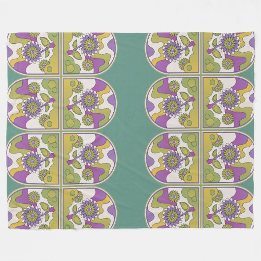 Groovy Garden Fleecedecke (Vorderseite (Horizontal))