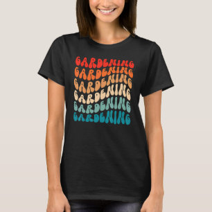 Groovy Garening Girl Women Retro 70er Hippie B T-Shirt