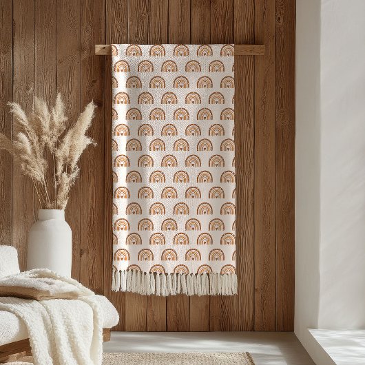 Groovy-Garten-Decke Terrakotta-Kupfer-Stil Fleecedecke