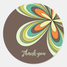 Groovy Geburtstag Danke Retro 70er Hippie Blume