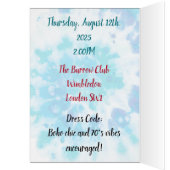 Groovy gefärbte Krawatte 70er Jahre Retro-Disco (Innen (Links))