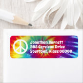 Groovy Gefärbte Krawatte Hippie Rücksendeadresse (Insitu)