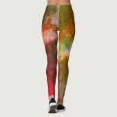 Groovy Gefärbte Krawatte Leggings (Rückseite)