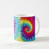 Groovy gefärbte Krawattehippie-Art-Tasse Kaffeetasse (VorderseiteRechts)