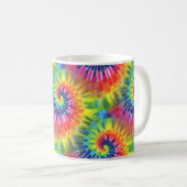 Groovy gefärbte Krawattehippie-Art-Tasse Kaffeetasse (VorderseiteRechts)