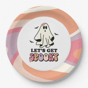 groovy Geist retro Halloween Geburtstag Pappteller