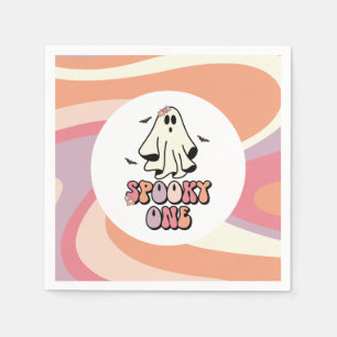 groovy Geist retro Halloween Gruselig Eine Geburts Serviette