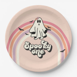 groovy Geist retro Halloween Gruselige Ein Geburts Pappteller
