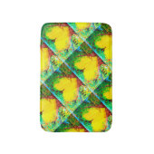 Groovy gelbe Herzen Badematte (Vorderseite Vertikal)