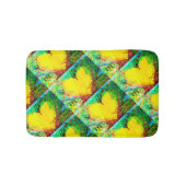 Groovy gelbe Herzen Badematte (Vorderseite)