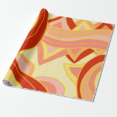 Groovy Gelbs Geschenkpapier (Ungerollt)