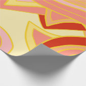 Groovy Gelbs Geschenkpapier (Ecke)