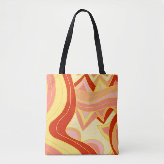 Groovy Gelbs Tasche (Vorderseite)