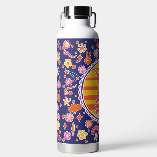 Groovy Gemini Custom Trinkflasche (Vorderseite)