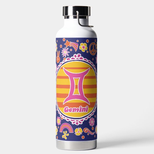 Groovy Gemini Custom Trinkflasche (links)