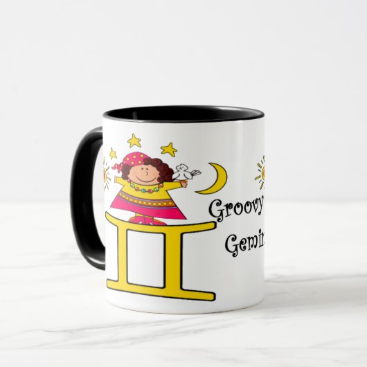 Groovy Gemini Tasse (Vorderseite Links)