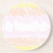 Groovy Geometric Abstrakt Pangender Pride Flag Getränkeuntersetzer (Vorne)