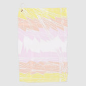 Groovy Geometric Abstrakt Pangender Pride Flag Golfhandtuch (Vorderseite)