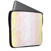 Groovy Geometric Abstrakt Pangender Pride Flag Laptopschutzhülle (Vorne Rechts)