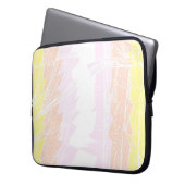 Groovy Geometric Abstrakt Pangender Pride Flag Laptopschutzhülle (Vorderseite Links)