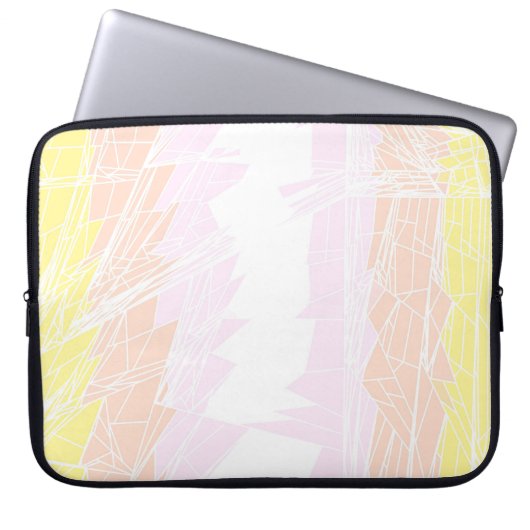 Groovy Geometric Abstrakt Pangender Pride Flag Laptopschutzhülle (Vorderseite)