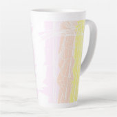 Groovy Geometric Abstrakt Pangender Pride Flag Milchtasse (Rechte Ecke)