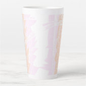 Groovy Geometric Abstrakt Pangender Pride Flag Milchtasse (Vorderseite)