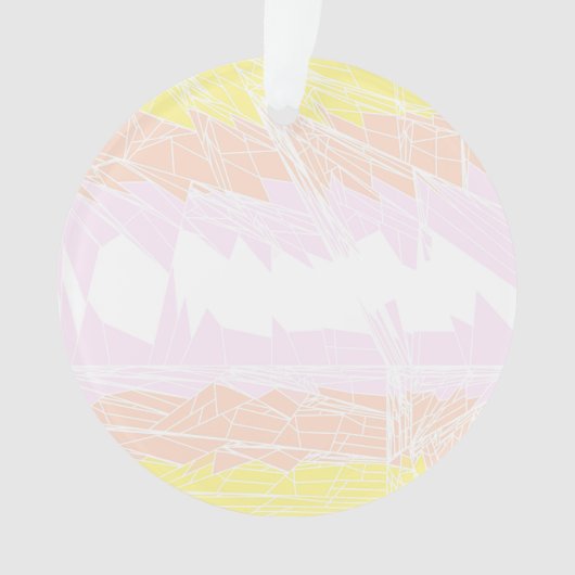 Groovy Geometric Abstrakt Pangender Pride Flag Ornament (Vorderseite)