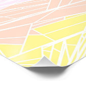 Groovy Geometric Abstrakt Pangender Pride Flag Poster (Ecke)