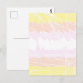 Groovy Geometric Abstrakt Pangender Pride Flag Postkarte (Vorne/Hinten)