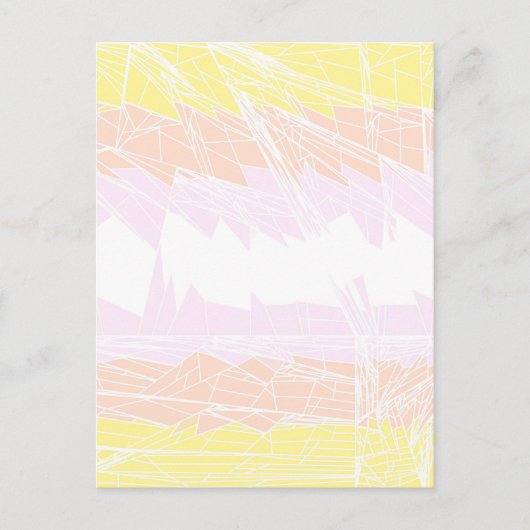 Groovy Geometric Abstrakt Pangender Pride Flag Postkarte (Vorderseite)