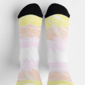 Groovy Geometric Abstrakt Pangender Pride Flag Socken (Oben)