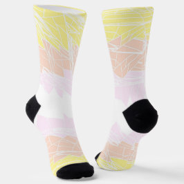 Groovy Geometric Abstrakt Pangender Pride Flag Socken