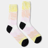 Groovy Geometric Abstrakt Pangender Pride Flag Socken (Rechts)