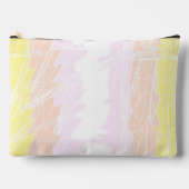 Groovy Geometric Abstrakt Pangender Pride Flag Zubehörtasche (Vorderseite)