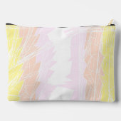 Groovy Geometric Abstrakt Pangender Pride Flag Zubehörtasche (Rückseite)
