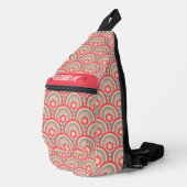 Groovy Geometric Floral Crossbody Bag (Rechte Ecke)