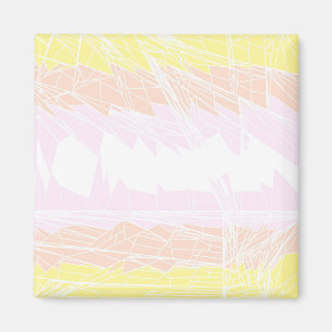 Groovy geometrische abstrakte Pangender-Stolzflagg Magnet
