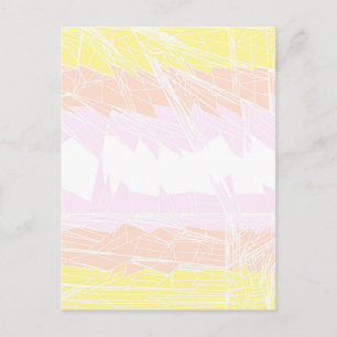 Groovy geometrische abstrakte Pangender-Stolzflagg Postkarte