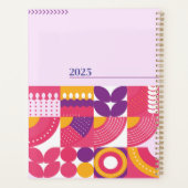 Groovy Geometry Planer: Werben Sie Ihr Personalisi Planer (Rückseite)