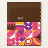 Groovy Geometry Planer: Werben Sie Ihr Personalisi Planer (Rückseite)