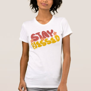 Groovy Gesegnete Handlettering-Blume  T-Shirt