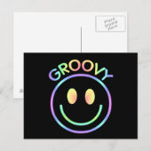 Groovy Gesicht Postkarte (Vorne/Hinten)