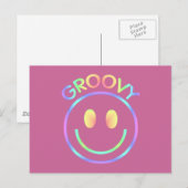 Groovy Gesicht Postkarte (Vorne/Hinten)