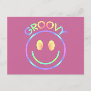 Groovy Gesicht Postkarte
