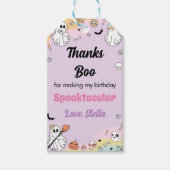 Groovy Ghost Birthday Party Danke Tag Geschenkanhänger (Vorderseite)