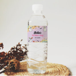 Groovy Ghost Birthday Party Wasserflasche Wasserflaschenetikett
