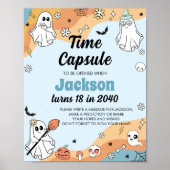 Groovy Ghost Boo Birthday Time Kapsel Zeichen Poster (Vorne)